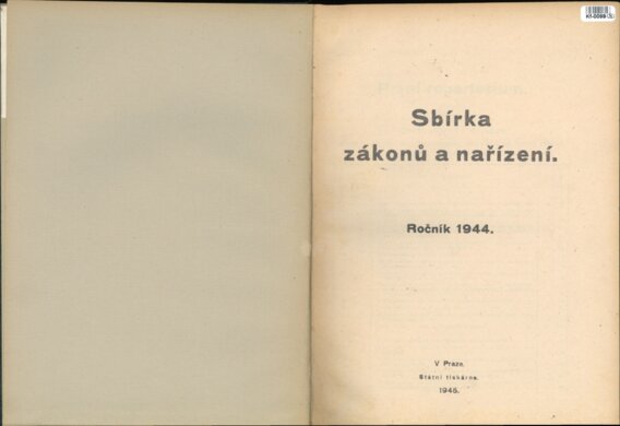 Sbírka zákonů a nařízení
