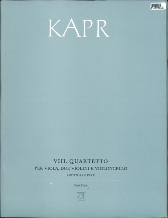 VIII. Quartetto