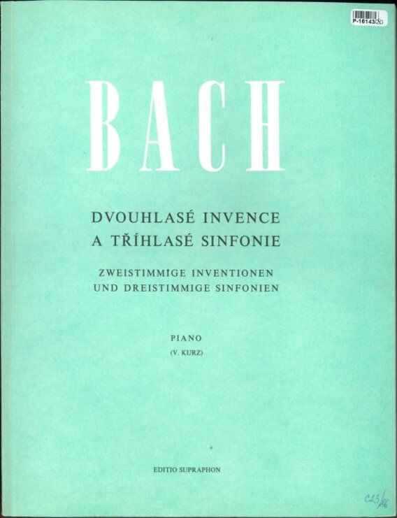 Dvouhlasé invence a tříhlasé sinfonie