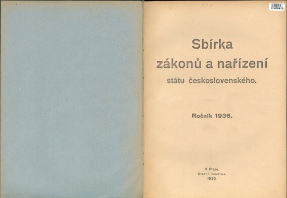 Sbírka zákonů a nařízení státu československého