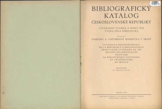 Bibliografický katalog Československé republiky