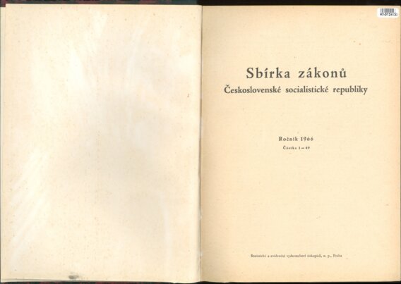 Sbírka zákonů Československé socialistické republiky