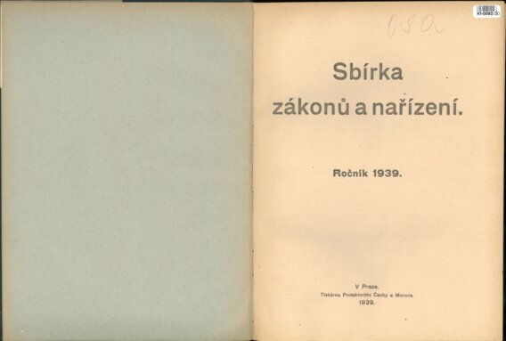 Sbírka zákonů a nařízení