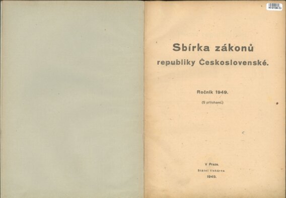 Sbírka zákonů republiky Československé