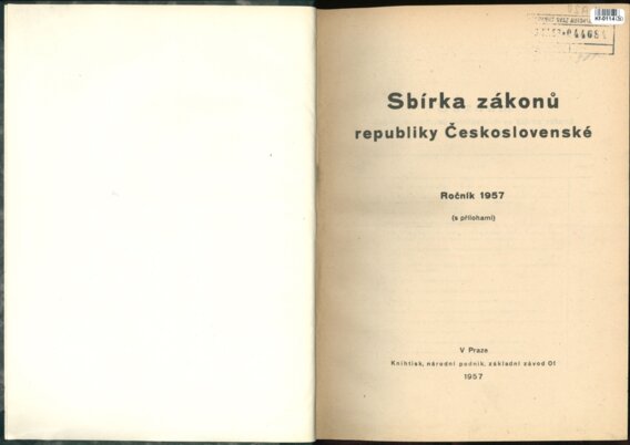 Sbírka zákonů republiky Československé