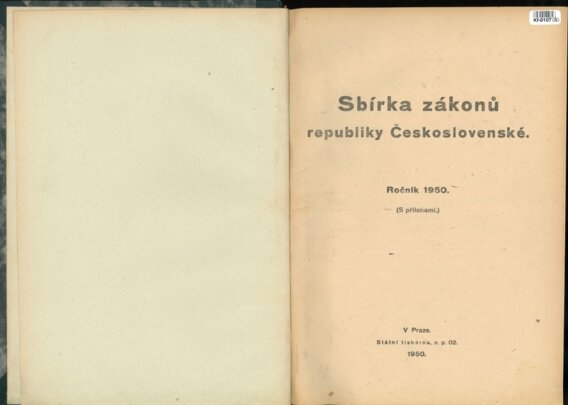 Sbírka zákonů republiky Československé