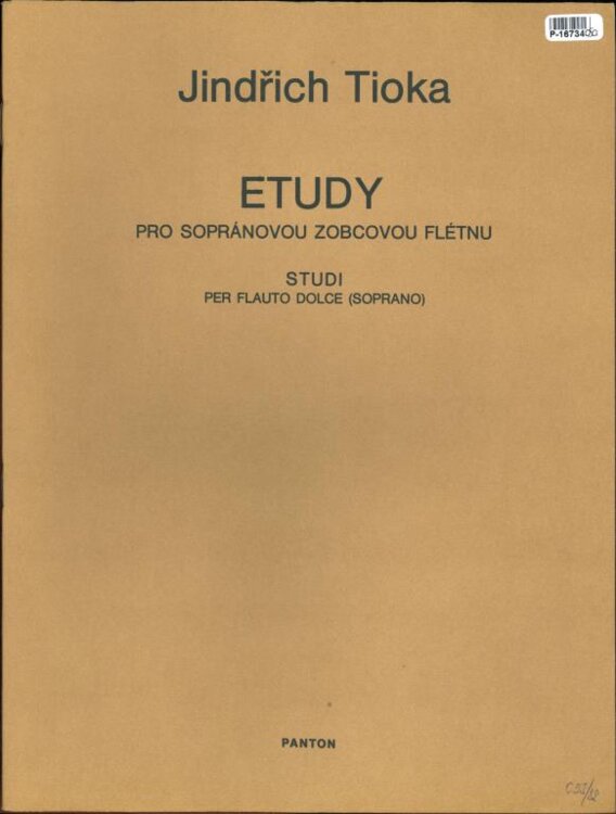Etudy pro sopránovou zobcovou flétnu