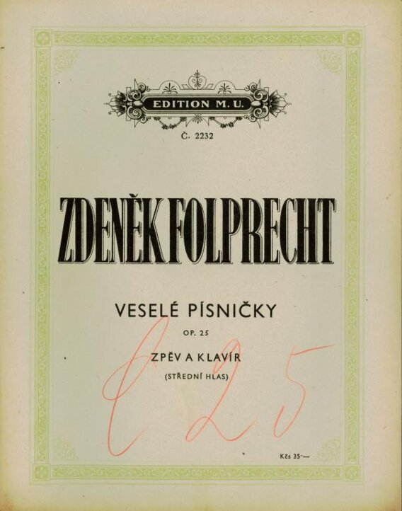 Veselé písničky op. 25
