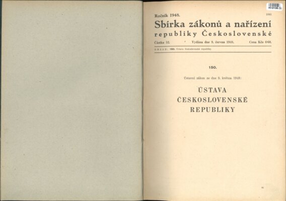 Sbírka zákonů a nařízení republiky Československé