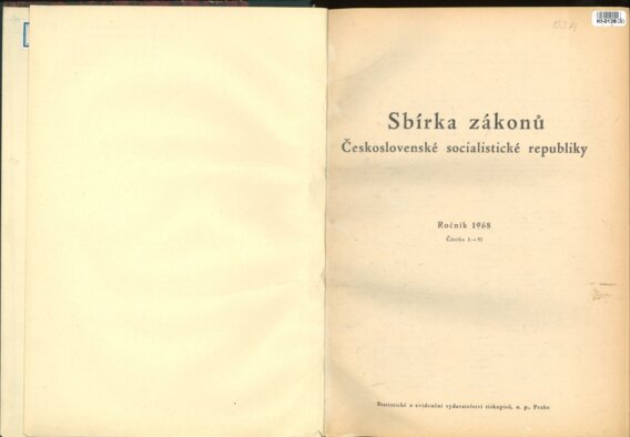 Sbírka zákonů Československé socialistické republiky