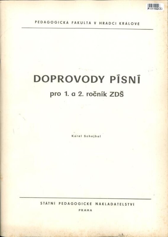 Doprovody písní pro 1. a 2. ročník ZDŠ