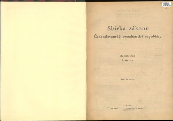 Sbírka zákonů Československé socialistické republiky