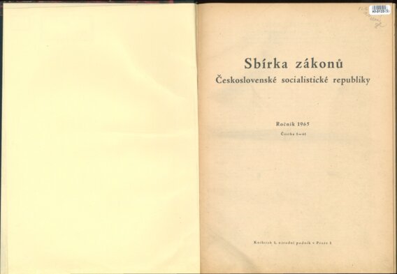 Sbírka zákonů Československé socialistické republiky