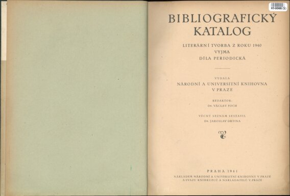 Bibliografický katalog