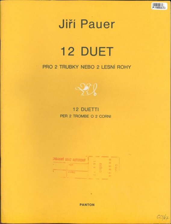 12 duet pro 2 trubky nebo 2 lesní rohy