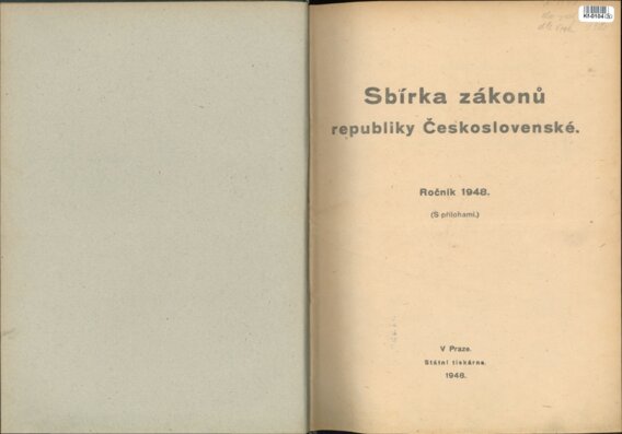 Sbírka zákonů republiky Československé