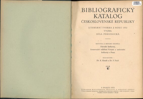 Bibliografický katalog Československé republiky