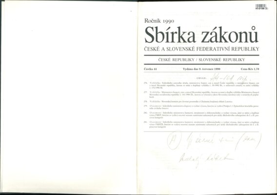 Sbírka zákonů České a Slovenské federativní republiky