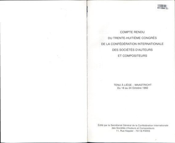 Compte rendu - Tenu a liege - Maastricht