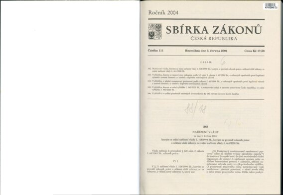 Sbírka zákonů Česká republika