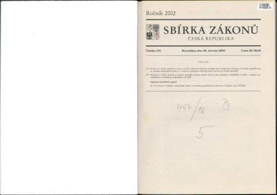 Sbírka zákonů Česká republika