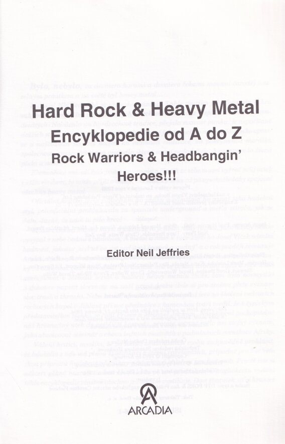 Hard Rock & Heavy Metal Encyklopedie od A do Z