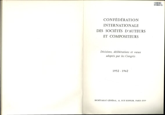 Décisions, délibérations et voeux adoptés par les Congres