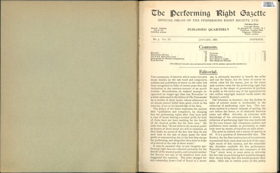THE PERFORMING RIGHT GAZETTE