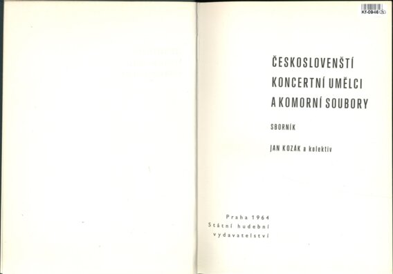 Českoslovenští koncertní umělci a komorní soubory