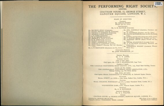 THE PERFORMING RIGHT SOCIETY