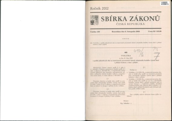 Sbírka zákonů Česká republika