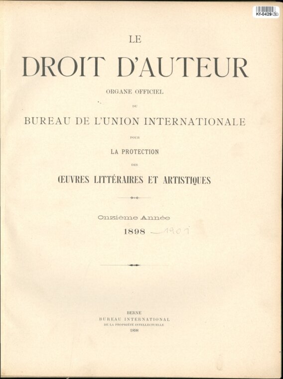 Le Droit d'Auteur