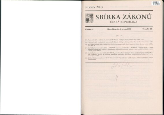 Sbírka zákonů Česká republika