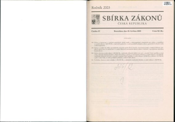 Sbírka zákonů Česká republika