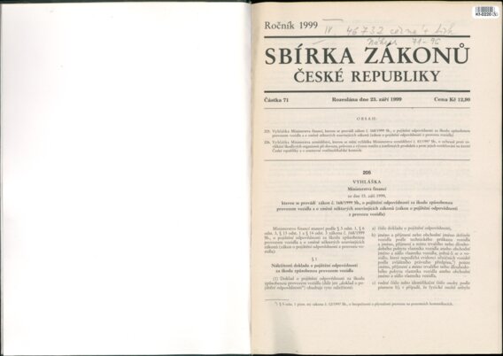 Sbírka zákonů České republiky IV.
