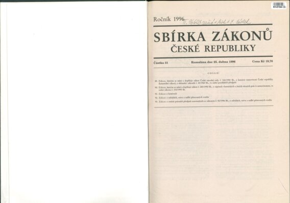 Sbírka zákonů České republiky