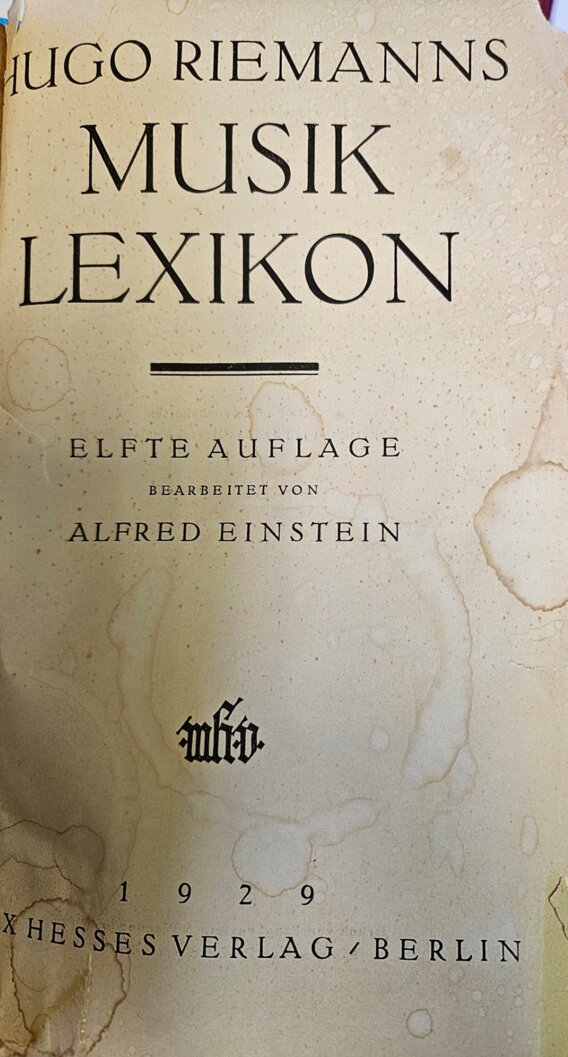 Hugo Riemanns Musik Lexikon