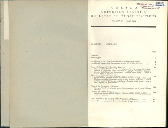 UNESCO COPYRIGHT BULLETIN BULLETIN  DU  DROIT D'AUTEUR