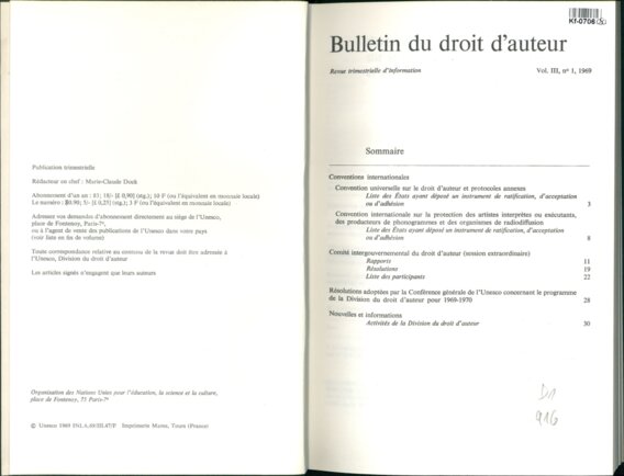 Bulletin du droit d'auteur
