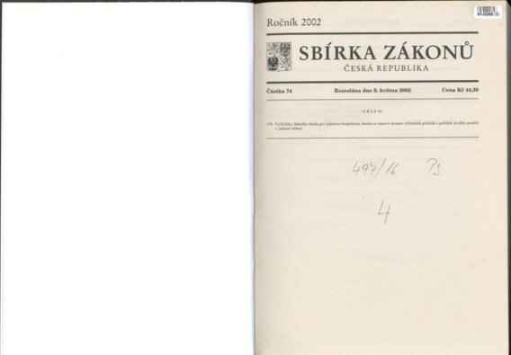 Sbírka zákonů Česká republika