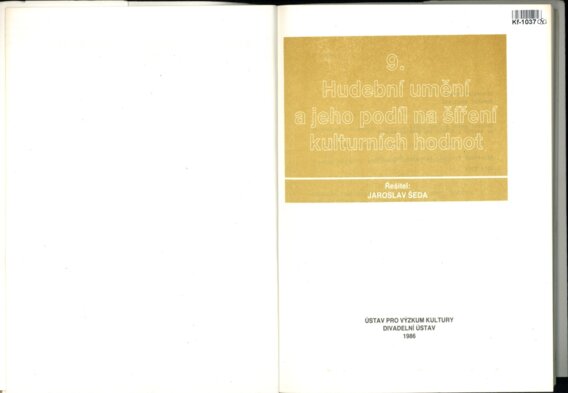 Hudební umění a jeho podíl na šíření kulturních hodnot