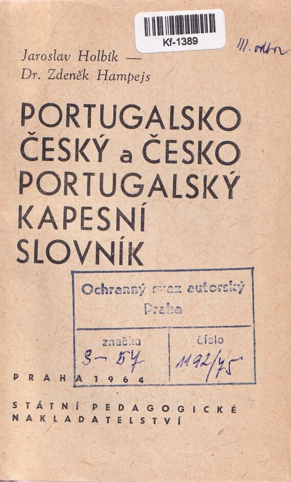 Portugalsko-český a česko-portugalský kapesní slovník