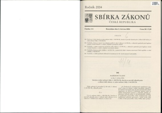 Sbírka zákonů Česká republika