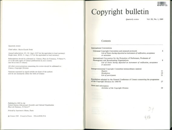 Copyright bulletin