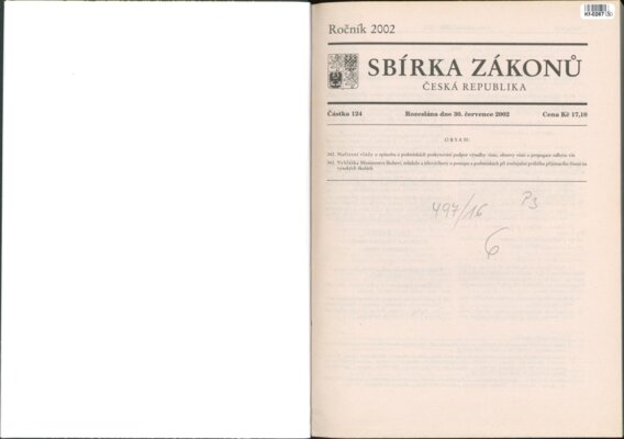 Sbírka zákonů Česká republika