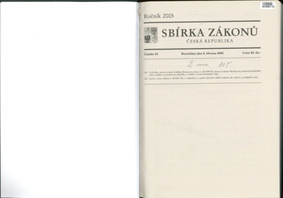 Sbírka zákonů Česká republika