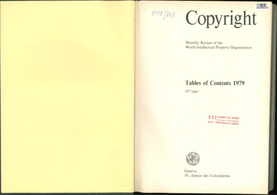 Monthly Review of the World Intellectual Property Organization