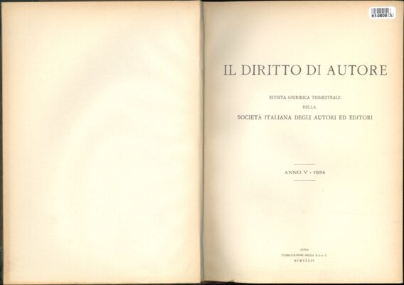 Il Diritto di Autore