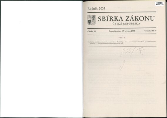 Sbírka zákonů Česká republika