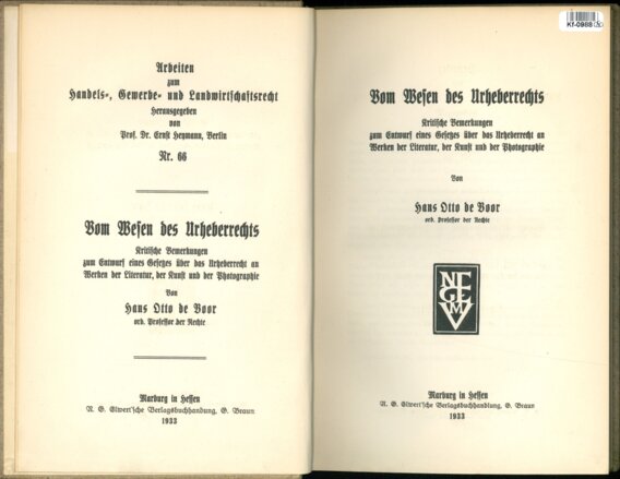 Bom Wefen des Urheberrechts